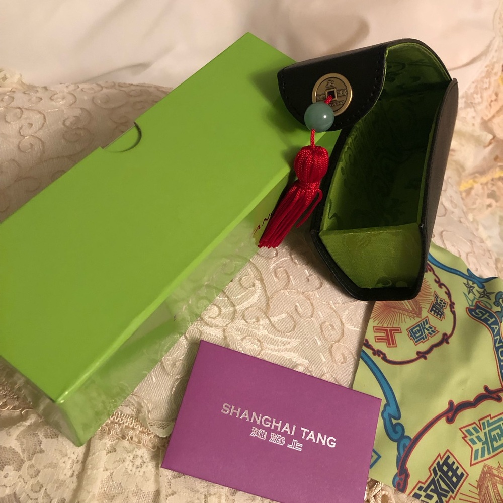 Shanghai Tang Black and Green Accessory Holder